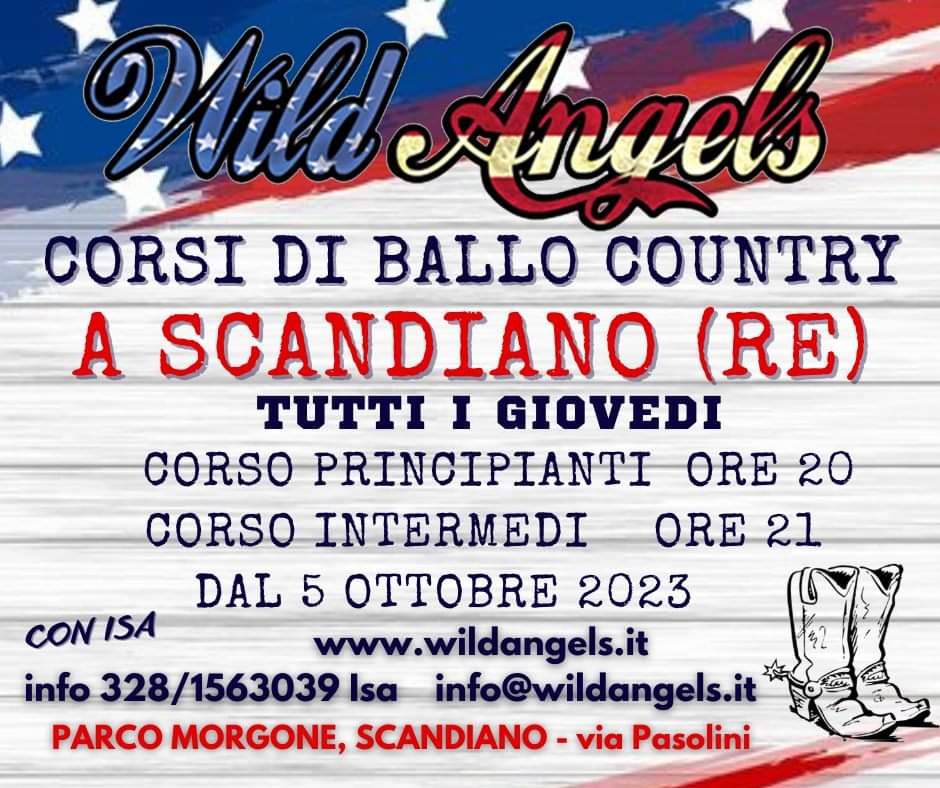 Wild Angels Emilia Corsi Country Stagione 2023 2024 Scandiano
