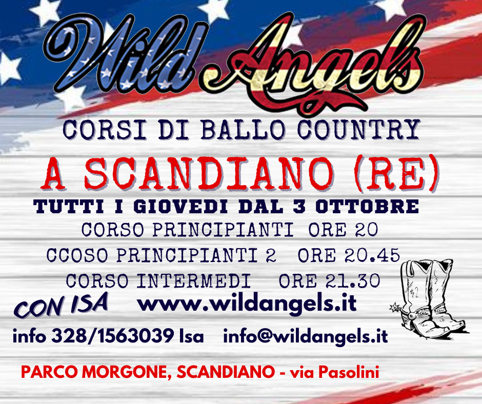 Wild Angels Scuola Country Stagione 2024 2025 Corso Scandiano