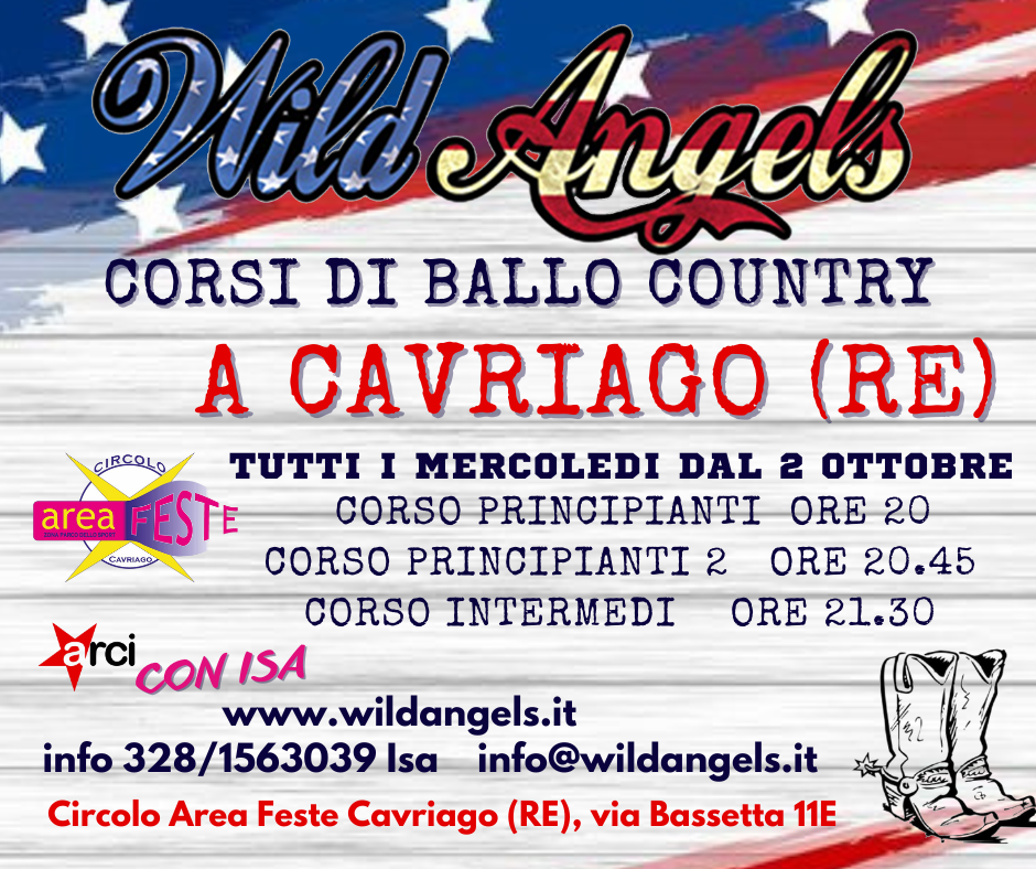 Wild Angels Scuola Country Stagione 2024 2025 Corso Cavriago