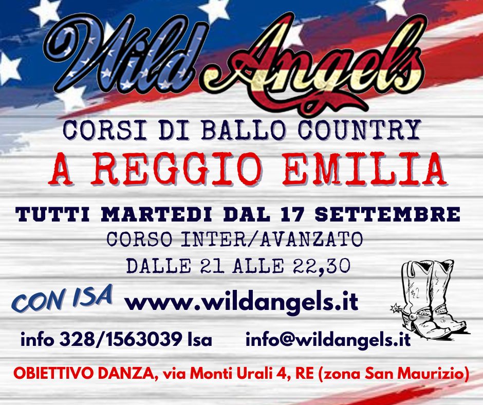 Wild Angels Scuola Country Stagione 2024 2025 Corso Interavanzato Reggio Emilia