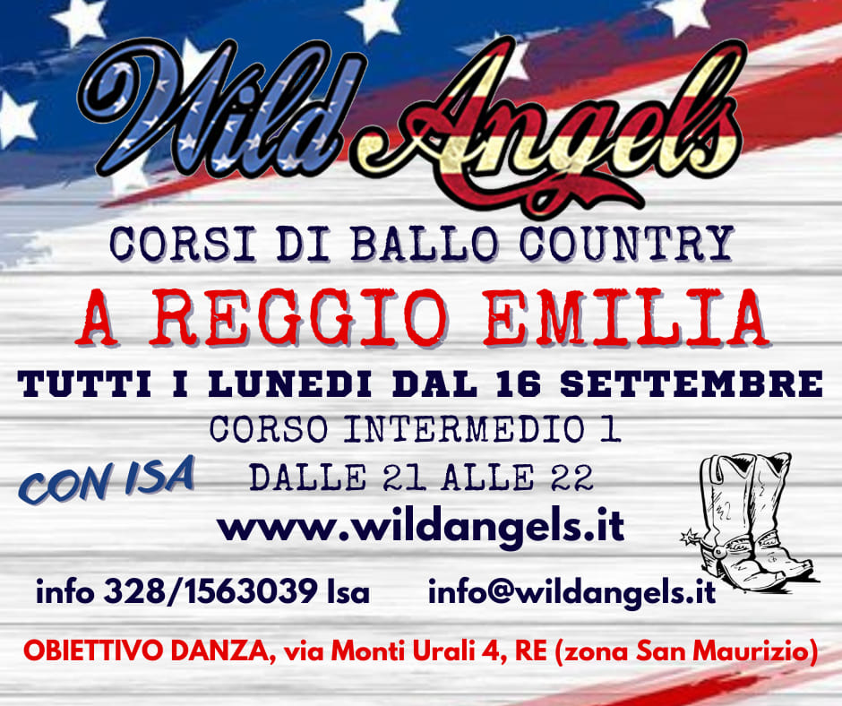 Wild Angels Scuola Country Stagione 2024 2025 Corso Intermedio1 Reggio Emilia