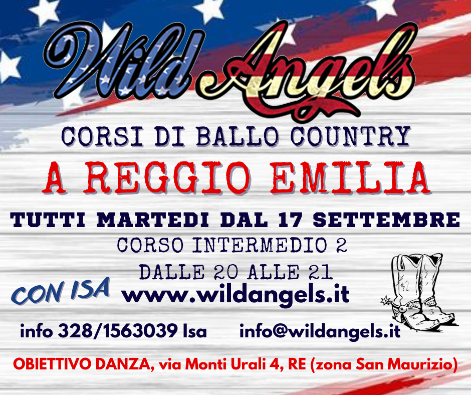 Wild Angels Scuola Country Stagione 2024 2025 Corso Intermedio1 Reggio Emilia