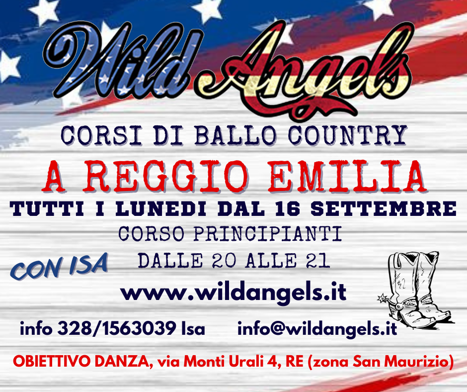 Wild Angels Scuola Country Stagione 2024 2025 Corso Principianti Reggio Emilia